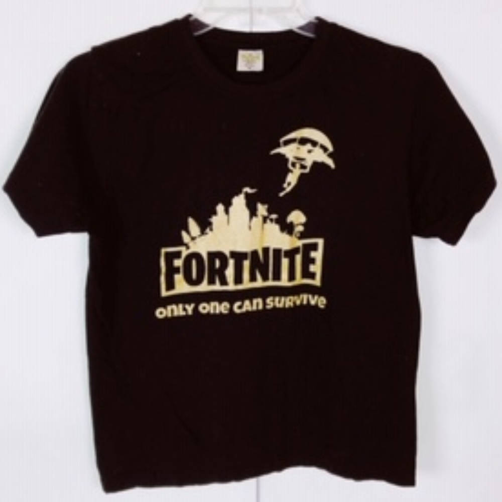 FORTNITE "ONLY ONE CAN SURVIVE" TEE T SHIRT